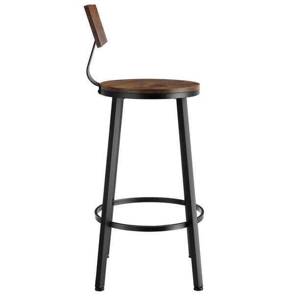 Set Barhocker Poole Industrial Holz dunkel, rustikal 4er Set