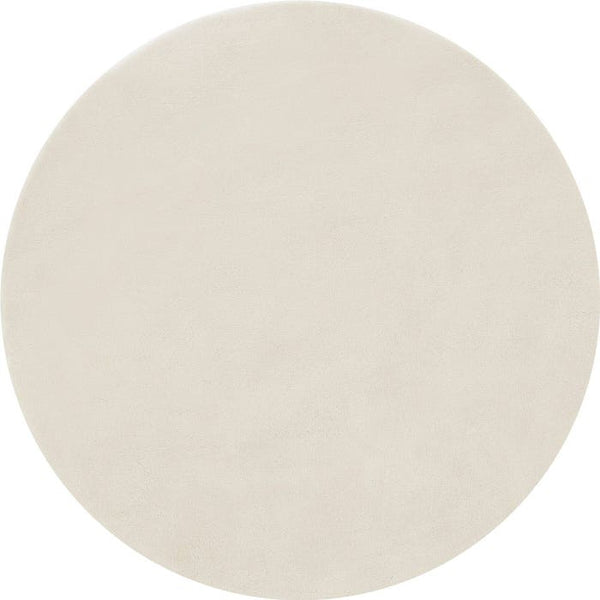 Tapis à poils courts Soft Zone crème Ø 120 cm 