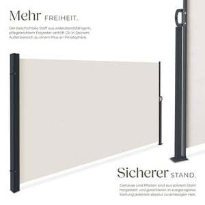 Seitenmarkise beige 300 x 180 cm