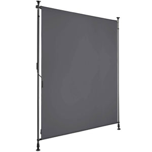 Klemmmarkise Taija dunkelgrau 120 x 310 cm