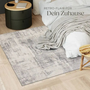 Vintage Teppich Nadira Kurzflor waschbar beige 120 x 170 cm
