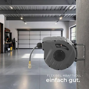 Druckluftschlauch mit Trommel grau 10 m