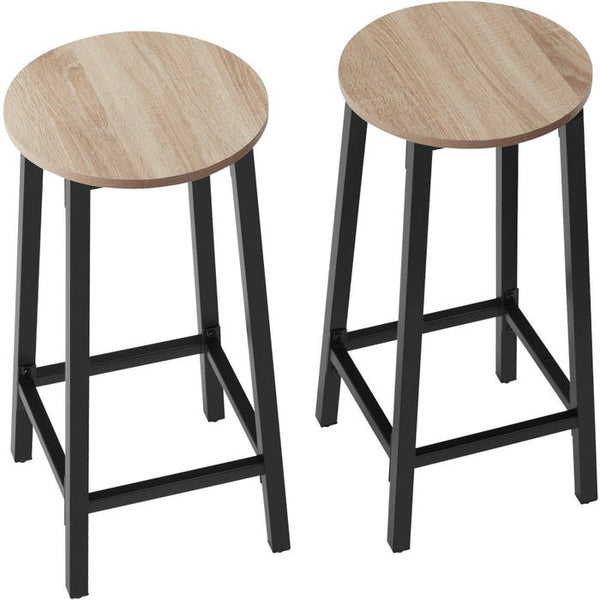 Set Barhocker Corby Industrial Holz hell, Eiche Sonoma 4er Set