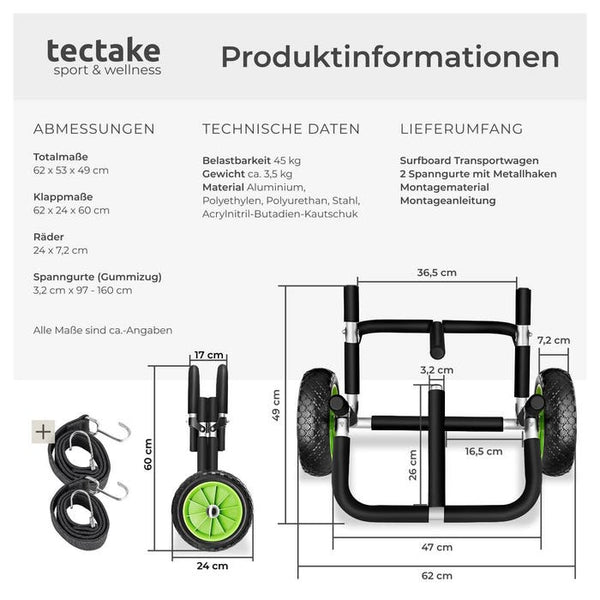 Surfboard Transportwagen WaveWheel
