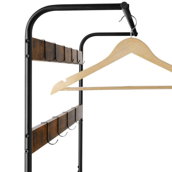 Armoire industrielle, marron foncé, 73,5 x 36 x 184 cm