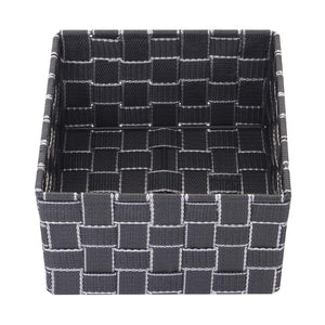 4er-Set Aufbewahrungskörbe Regalkorb Deko 12x19x19cm dunkelgrau