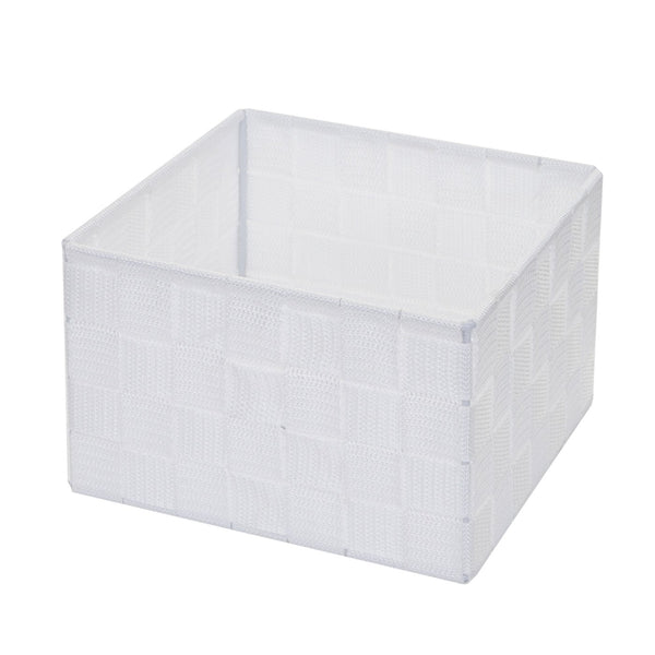 4er-Set Aufbewahrungskörbe Regalkorb Deko 12x19x19cm weiss
