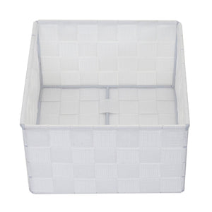 4er-Set Aufbewahrungskörbe Regalkorb Deko 12x19x19cm weiss