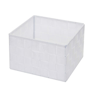 4er-Set Aufbewahrungskörbe Regalkorb Deko 12x19x19cm weiss