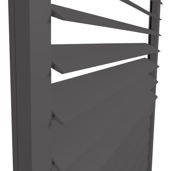 4er-Set Aluminium Schiebetür für Pergola Stanley 206x369cm