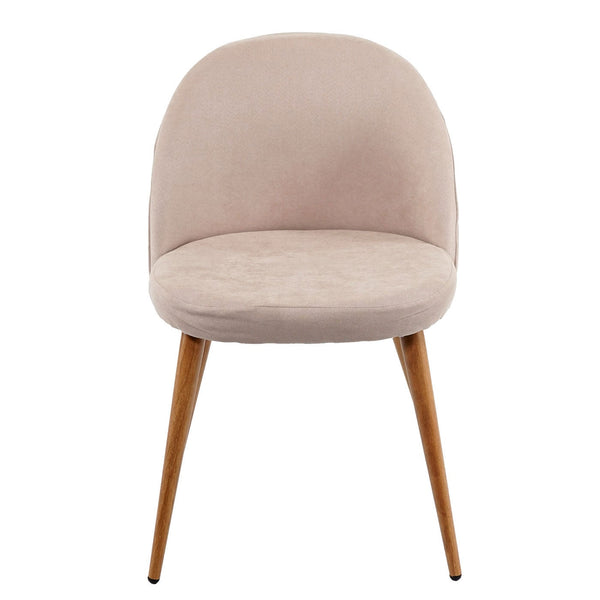 4er-Set Esszimmerstühle Retro 50er Jahre Stoff beige