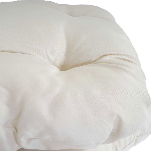4er-Set Sitzkissen für Stühle 41x38x8cm creme