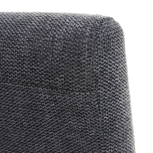 4er-Set Esszimmerstühle Textil mit hellen Beinen anthrazitgrau