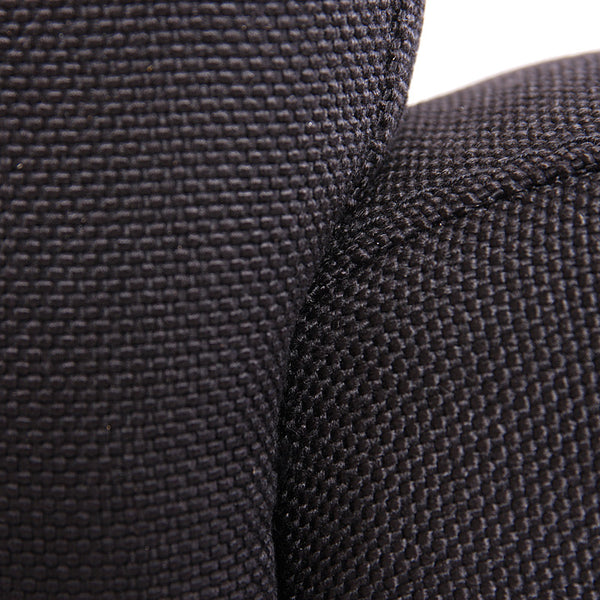 4er-Set Esszimmerstühle aus Textil dunkle Beine schwarz