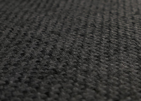 4er-Set Esszimmerstühle Textil mit hellen Beinen schwarz