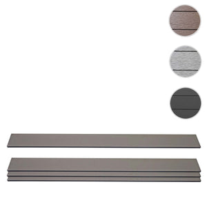 4er Set WPC Sichtschutz Latten Windschutz Bretter 1qm grau Savon