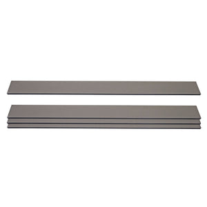 4er Set WPC Sichtschutz Latten Windschutz Bretter 1qm grau Savon