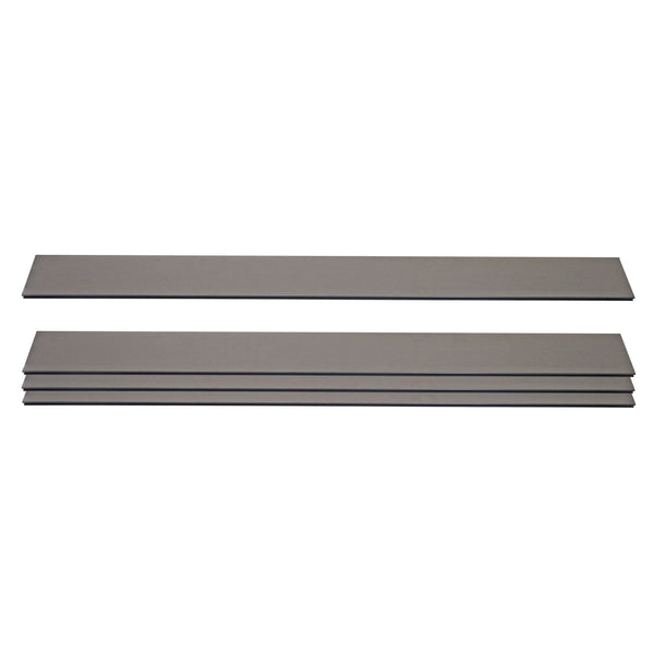 4er Set WPC Sichtschutz Latten Windschutz Bretter 1qm grau Savon