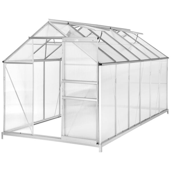 Greenhouse with foundation 375 x 185 x 195 cm