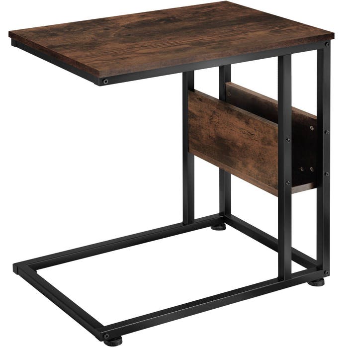 Beistelltisch Wigan Industrial Holz dunkel, rustikal