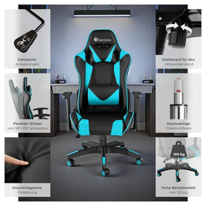 Racing Gaming Chair Twink black/azure 