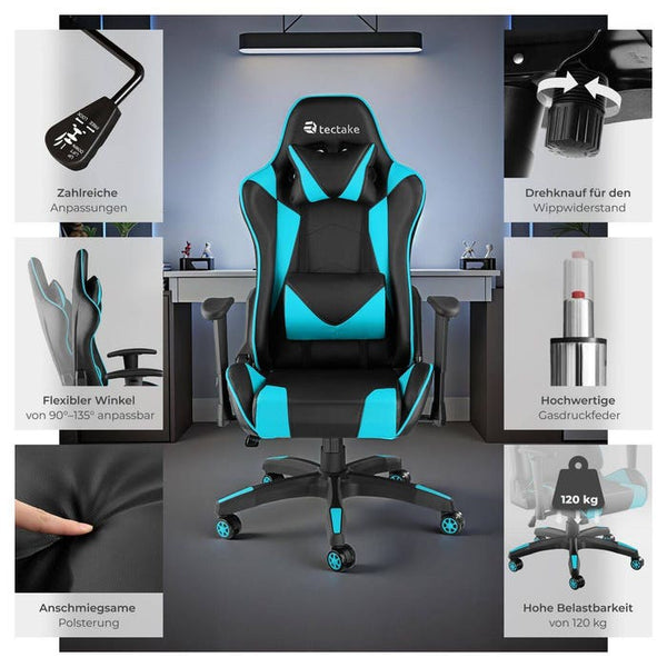 Racing Gaming Chair Twink black/azure 
