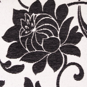 4x Esszimmerstuhl Littau ~ Textil jacquard dunkle Beine