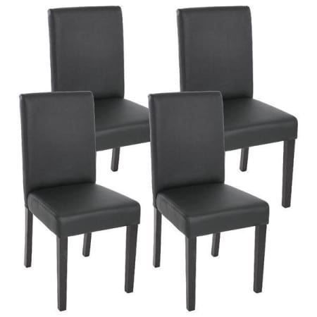 4x Esszimmerstuhl schwarz matt