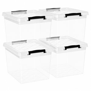 4x Aufbewahrungsbox 20 L mit Deckel