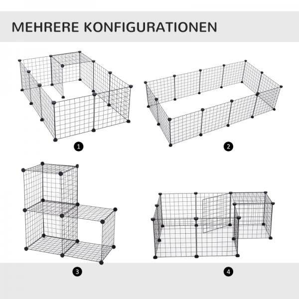 Gittergehege Freigehege Laufgehege für Kleintiere Laufstall Kleintierkäfig
