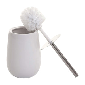 5-teiliges Badset Badaccessoires Keramik weiss