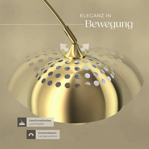 Bogenleuchte Arcus gold