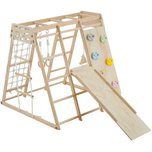 Klettergerüst Mont Blanc 8in1 Indoor Holz klappbar braun