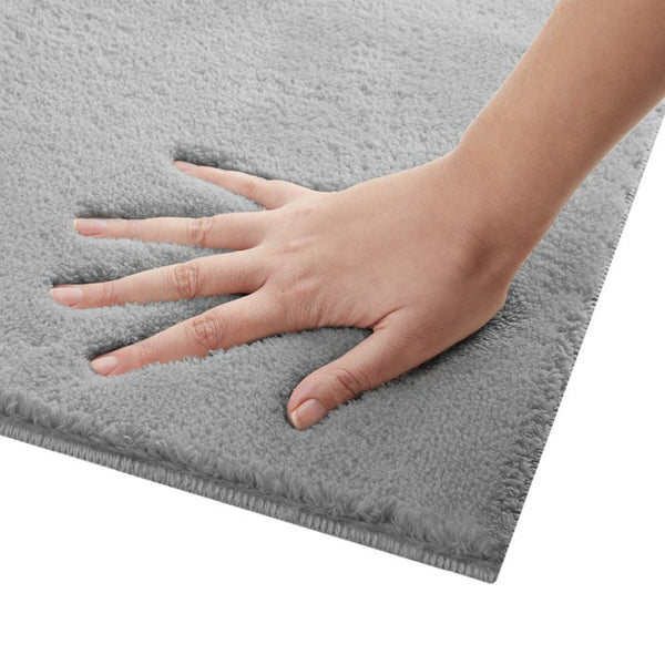 Tapis à poils courts Soft Zone gris 160 x 230 cm 