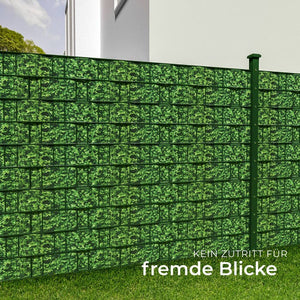 PVC privacy screen film, green leaves, 70 m²