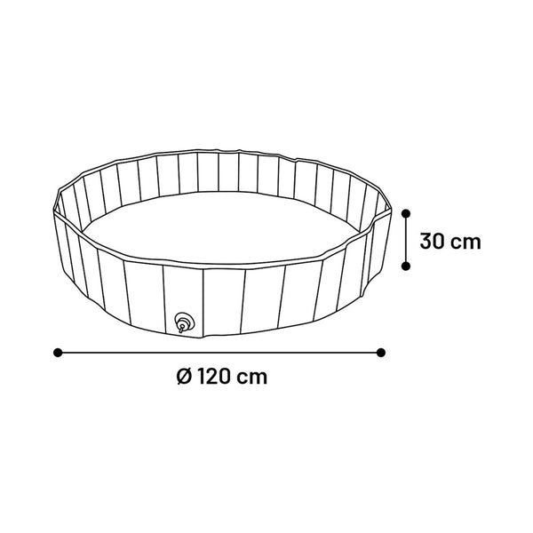 Flamingo Schwimmbad Splash rund 120cm
