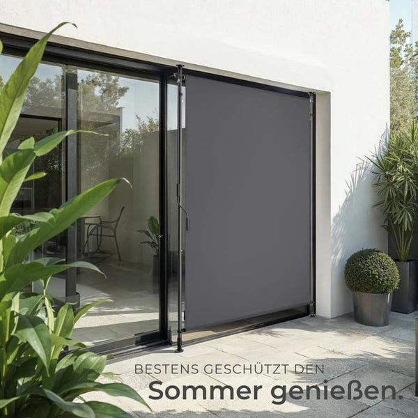 Klemmmarkise Taija dunkelgrau 100 x 310 cm