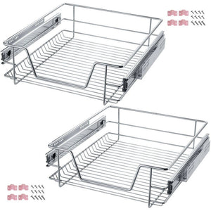 2 Teleskopschubladen für Schränke, 47 cm