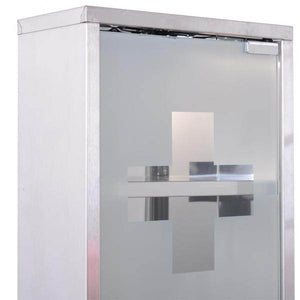 Medizinschrank 3 Ablagen abschliessbar Edelstahl
