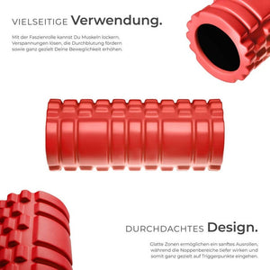 Faszienrolle Massagerolle rot