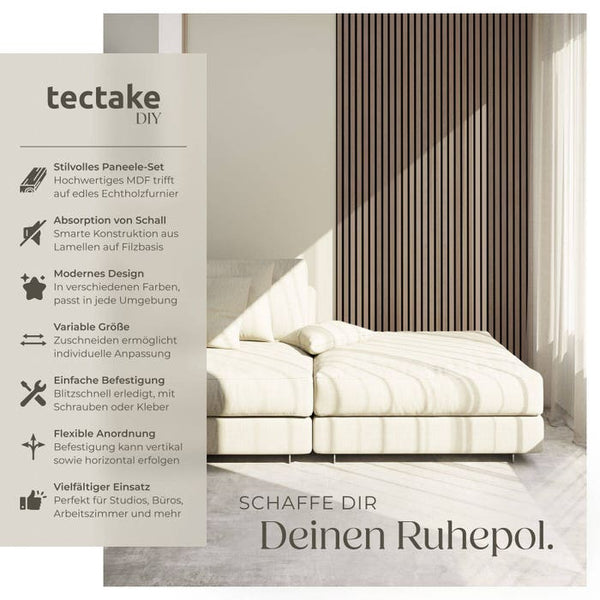 Sonic Wall Holzoptik in Eiche dunkel 4er Set Eiche dunkel 4er Set