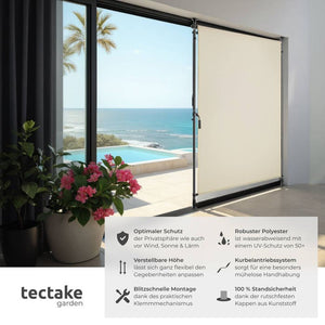 Klemmmarkise Taija beige 100 x 310 cm