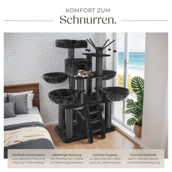 Kratzbaum Gismo 195cm schwarz