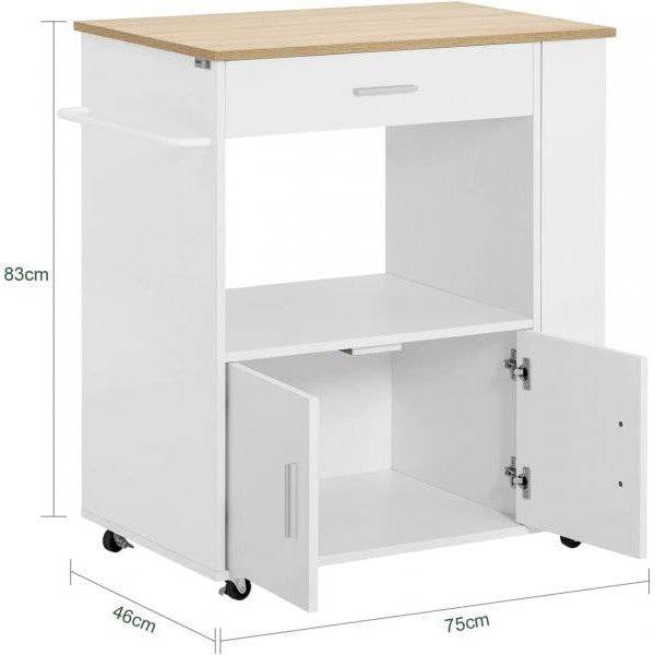 Küchenwagen | Sideboard | Servierwagen | Kücheninsel | Weiss