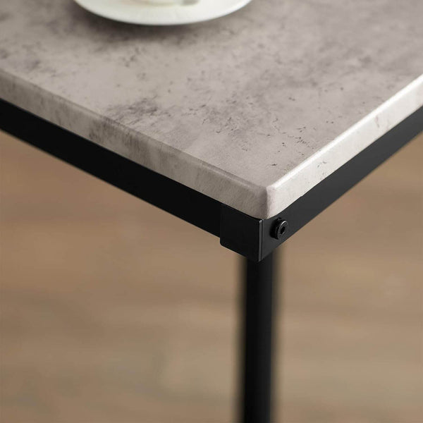 Beistelltisch Metall | Couchtisch | Laptoptisch | Hellgrau | FBT44-HG