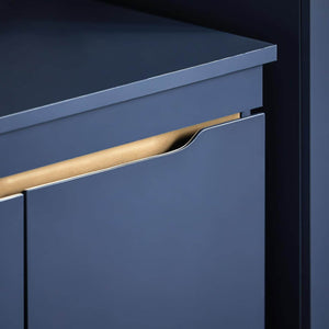 Waschbeckenunterschrank | Badschrank | Waschtisch | Blau | BZR113-B