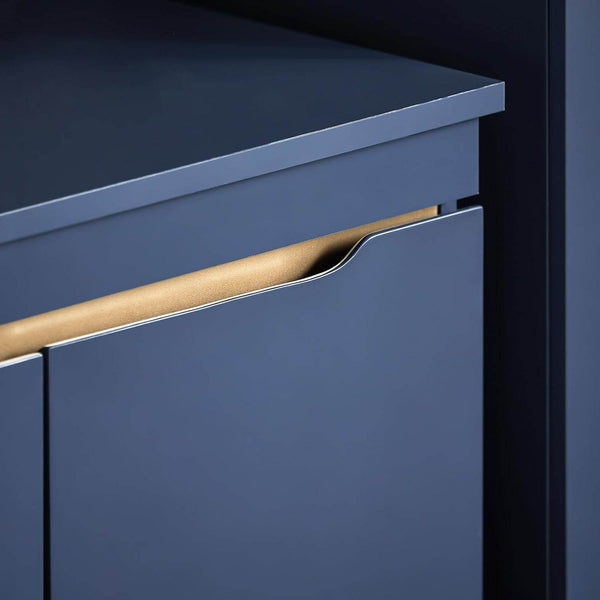 Waschbeckenunterschrank | Badschrank | Waschtisch | Blau | BZR113-B