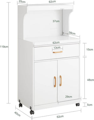 Mikrowellenschrank | Küchenschrank | Küchenkommode Weiss FSB12-W