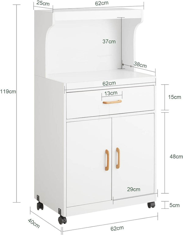Mikrowellenschrank | Küchenschrank | Küchenkommode Weiss FSB12-W
