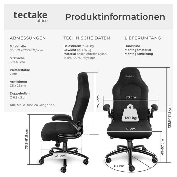 Springsteen office chair, black 